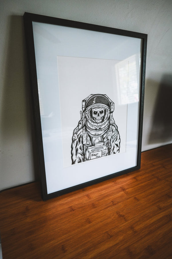 Astronaut Print on Textured Cold Press Fine Art Paper