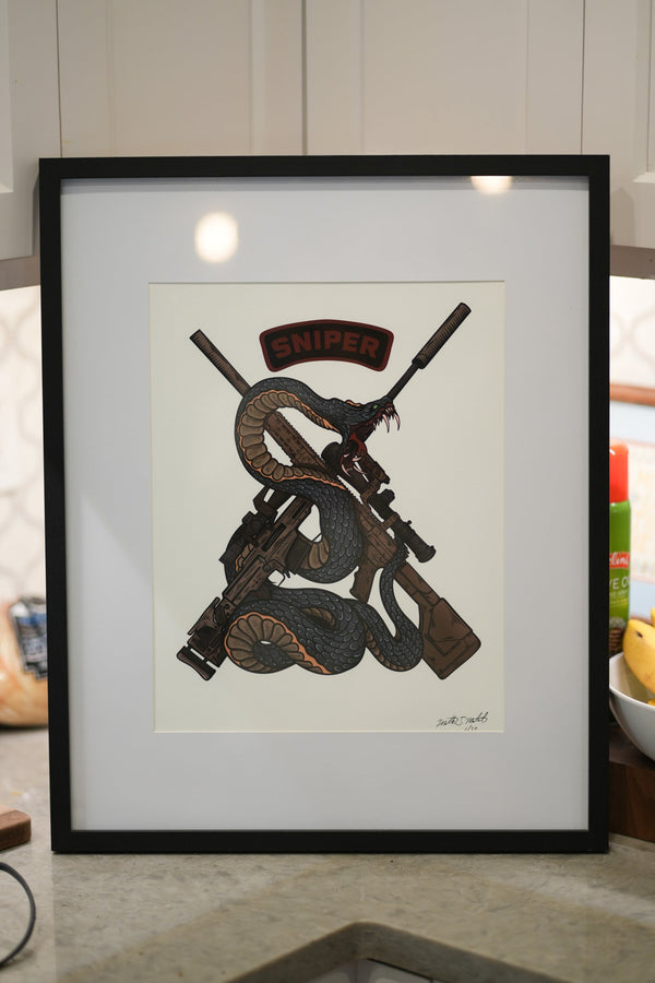 Sniper Snake Fine Art Print