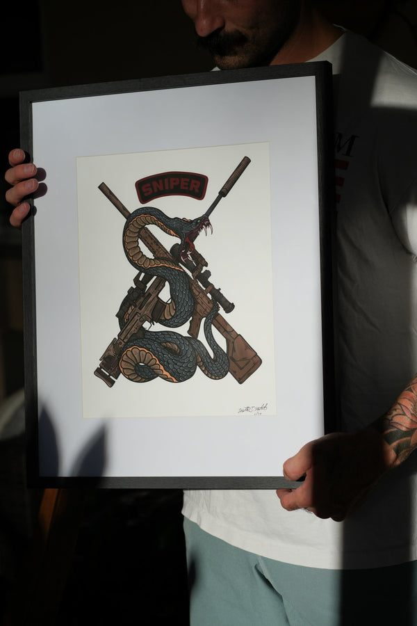 Sniper Snake Fine Art Print