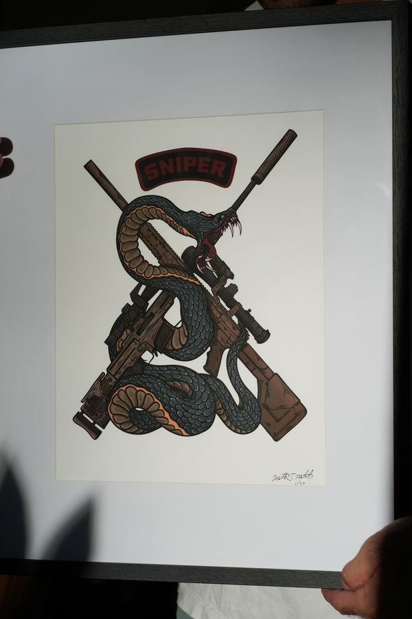 Sniper Snake Fine Art Print