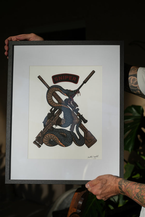 Sniper Snake Fine Art Print