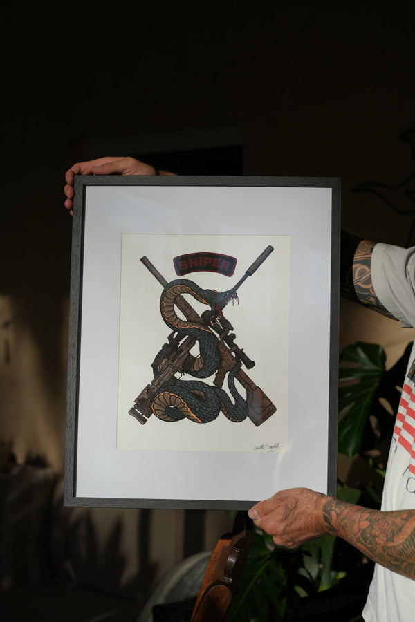 Sniper Snake Fine Art Print